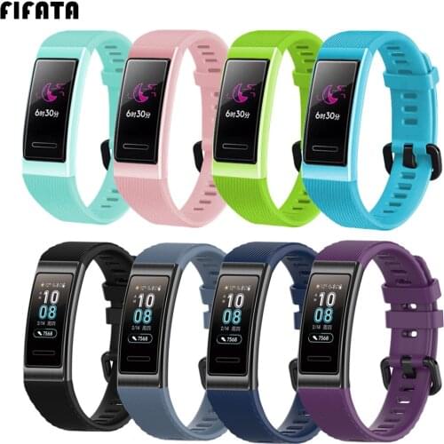 FIFATA Wristband Sports Strap For Huawei Band 3/4 Pro Silicone Bracelet For Huawei Honor Band 3 Replacement Smart WatchBands