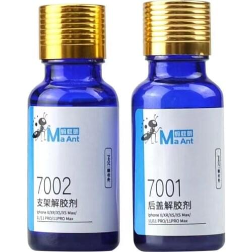 Ma Ant 20ML Back Cover Glass Disassembly Auxiliary Liquid for iPhone 8 8P X XS XR Max 11 Pro 12 Frame Glue Remover Phone Repair