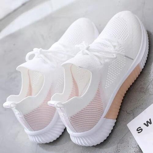 2021 Summer Women Shoes Mesh Light Wight Breathable Sneakers Women Flats Casual Female Trainers Walking Shoes Zapatillas Mujer