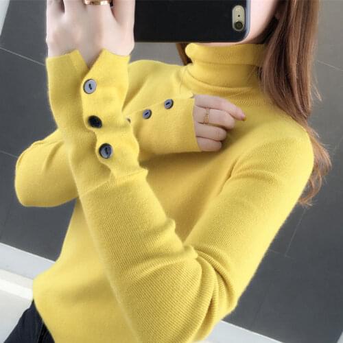 Woman Sweaters Thick Turtleneck Sweater Womens Autumn and Winter plus Size Knitwear Womens Top Femme Chandails Pull Hiver