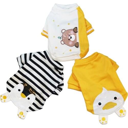 Sweet Pet Cat carton Vest Shirt autumn/winter Cat Clothes Costume for Cats Kitten Shirts Kedi Clothing Pets Cat Outfit t-shirt