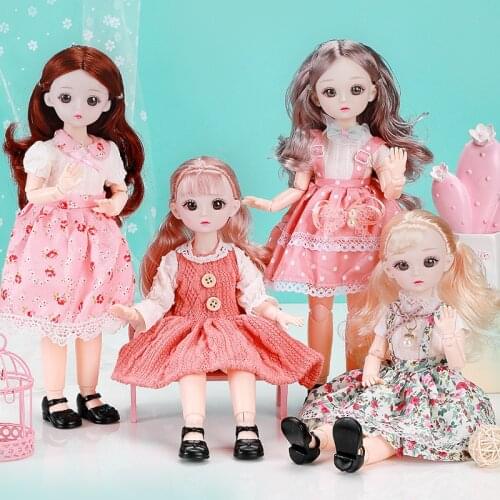 1/6 Doll 12 Inch Ball Joints Doll Moveables Joints Lifelike Pose Doll With Full Set Clothes Shoes Wig Makeup Best Gift Anime Toy