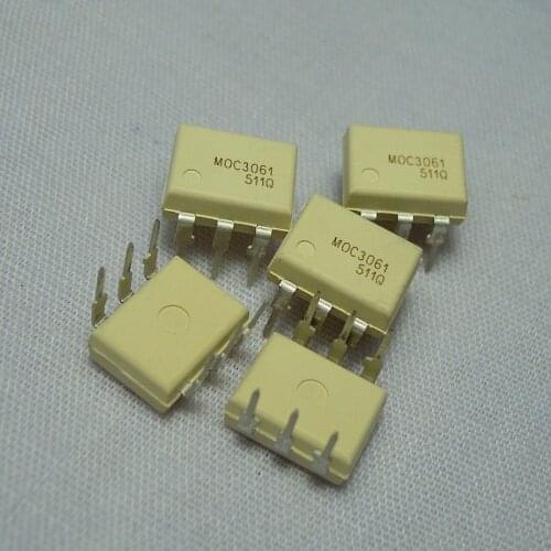 10pcs/lot MOC3061 M0C3061 DIP-6 Optoisolator - Triac original In Stock