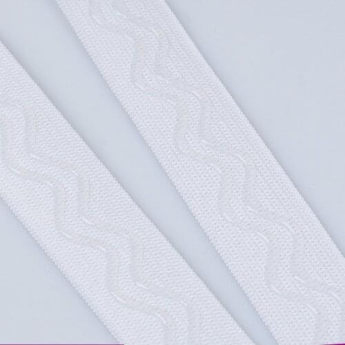 2M White Black Antiskid Stretch Elastic Bra Band DIY Sewing Ribbon Clothes Flex Sewing Material for Skirt Trouser Underwear 2020