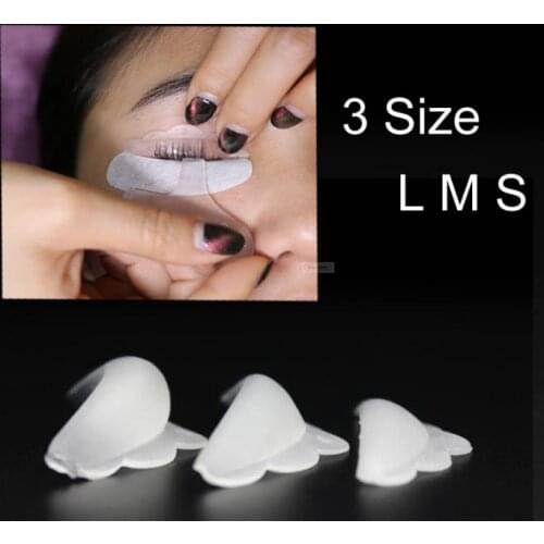 3pair Silicone Eyelash Pad Eyelashes Lifting Curler Reuse lift Shields Curling False Fake Eye Extension Root patch
