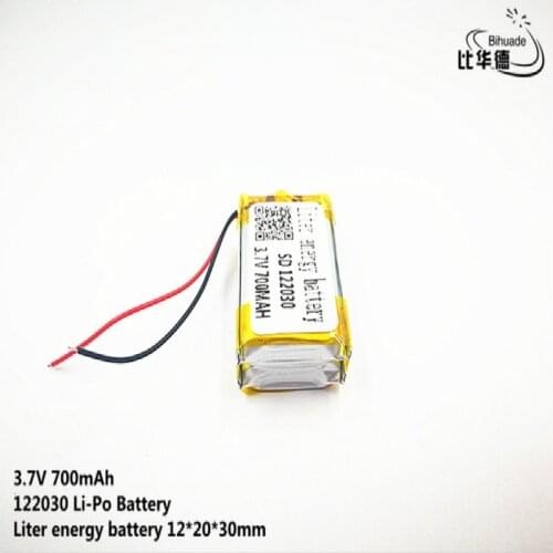 5pcs Liter energy battery Good Qulity 3.7V,700mAH,122030 Polymer lithium ion / Li-ion battery for TOY,POWER BANK,GPS,mp3,mp4