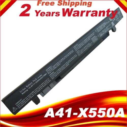 8 Cells 4400mAh Laptop Battery For Asus A41-X550 X550C X452E X450L A41-X550A X550 A450 A550 F450 R409 R510 X450 F550 F552 K450