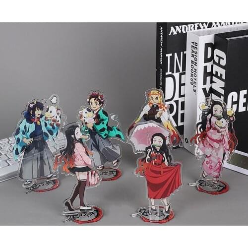 Anime Figure Clear Llavero Customized Key Chain Personalized Custom Acrylic Keychains Stand Desk Decor