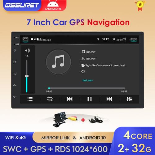 2.5D Android 2din Car Multimedia MP5 Player Radio GPS Navi WIFI Autoradio 7'' Touch Screen Bluetooth FM Audio Car Stereo