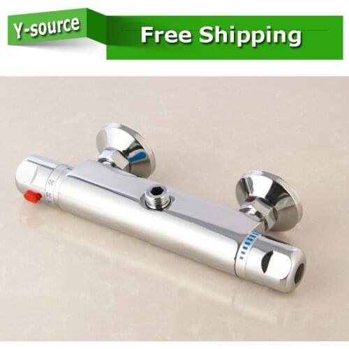 Free shipping high quality intelligent thermostatic faucet brass bath shower mixer wall mounted bathroom taps FT-15