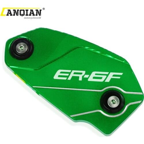 For Kawasaki Z800 ER6N ER6F VERSYS 650 ninja650 Motorcycle Aluminum brake Fluid Reservoir Guard Cover Protection Accessories