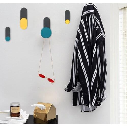 Dwomee Bath Towel Hook Coat/Robe Clothes Hook for Bath Kitchen Modern Hotel Style Wall Mounted 4 Pack for Desk Wall Bathroom