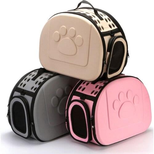 EVA pet bag portable foldable Travel Pet cat dog bag Fashion breathable Puppy Carrying Mesh Shoulder Pet Bags suitable for women