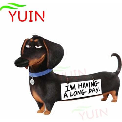 Classic Pet Dog Car Sticker Personality Creative PVC Window Bumper Decoration Motorcycle Auto Parts Waterproof Decal 15*11cm