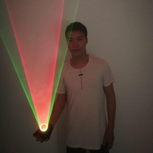 Laser Vortex Gloves Auto Green Rotating Vortex Laser Glove for Dance Party DJ Club Laser Show LED luminous Costumes