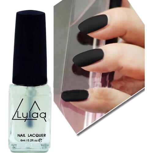6ml Matt Nails Lacquer Top Coat Waterproof Clearly Color Matte Nail Polish DIY Nail Gel Cover Fashion Nail Art Decoration