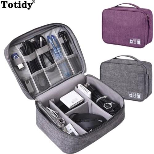 Gadget Cable Organizer Storage Bag Travel USB Charger Power Bank Holder Digitals Kit Bag Electronic Accessories Cable Pouch Case
