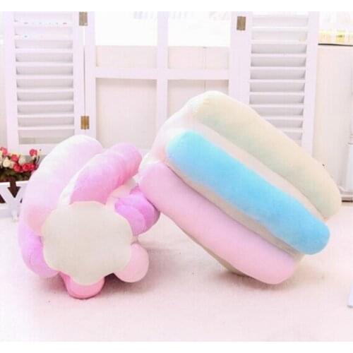 Marshmallow pillow for Christmas sweet ice cream girlfriend birthday gift plush cushion for children 35*25cm