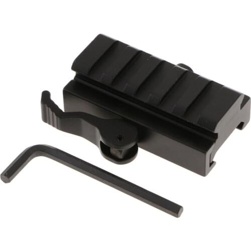 Prettyia 5-Slot QD Quick Release 1/2' Riser Block Mount for Picatinny Rail