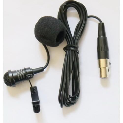 Professional ME4 Clip-On Technical Microphone For Shure ULX KCX GLX SLX PGX Lavalier Lapel BodyPack Transmitter TA4F Mini Mics