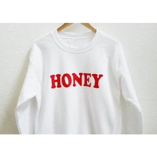 Skuggnas New Arrival Honey Sweatshirt Bee Keeper Tumblr Jumper Honey Slogan Pullover Honeybee Sweatshirt Long Sleeved Sweatshirt