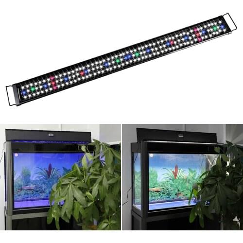 30CM 45CM Black LED Aquarium Light Full Spectrum led aquarium aquario marinho lighting for Freshwater Fish Tank Plant Marine
