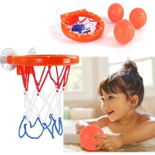 Funny Basketball Hoop Bath Toy on Suckers Kid Game Indoor Sport toy for Baby