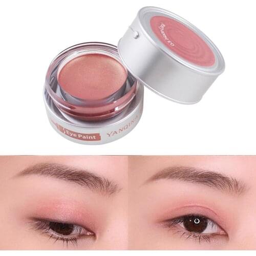 1 Piece Eyes Makeup Shimmer Pearly Eye Shadow Cream Long-lasting Luminous Matte Creamy Eyeshadow Moisturizing Shinning Shadows
