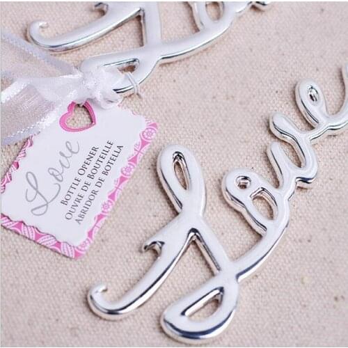 180pcs/Lot Antique Gold Love Bottle Opener Golden Wedding Favors and Bridal Shower Favor Gift For Guest FREE SHIPPING ZA4458