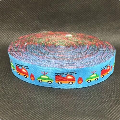 2014 NEW wholesale 5/8 '(16 mmx10yards) 100% Polyester Woven Jacquard Ribbon car /bus /flame