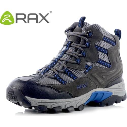 RAX Waterproof Hiking Boots Men Waterproof Winter Hiking Shoes Boots Lightweight Breathable Walking Mountaineering Outdoor Shoes