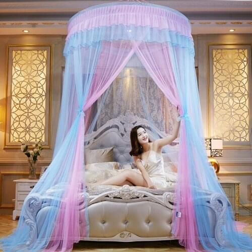 Kid Baby Bed Canopy Bedcover Mosquito Net Curtain Bedding Romantic Baby Girl Round Dome Tent Cotton
