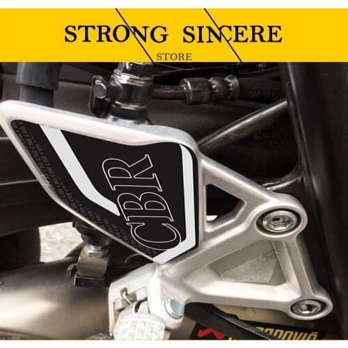Para CB650R CBR650R Pedal pegatina lateral CB 650R 2019 2020 motocicleta 3D Protector de cubierta de almohadilla pegatinas