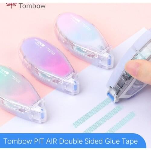 Tombow PIT AIR Double Sided Glue Tape Studen DIY Tool for Decorative Scrapbook Office Bill Sorting Limited Cute Dotted Glue
