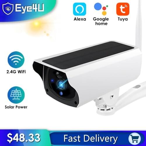 Solar Camera 4G Video Surveillance Camera WiFi Outdoor TUYA 1080P Wireless IP Camera CCTV Dome IP66 Battery Security Camera