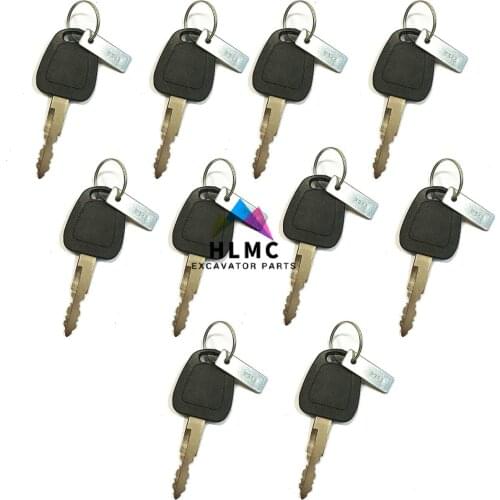 2PCS Excavator Heavy Equipment doosan 110911-00108 F982 ignition key