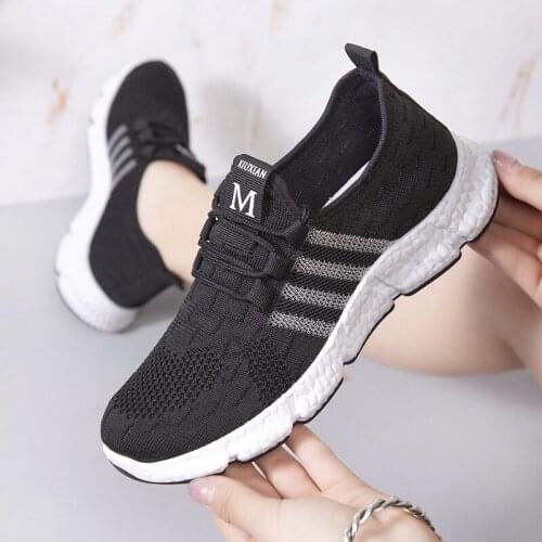 Women Casual Shoes Fashion Breathable Walking Mesh Flat Shoes Woman White Sneakers Women 2021 Tenis Feminino Female Shoes