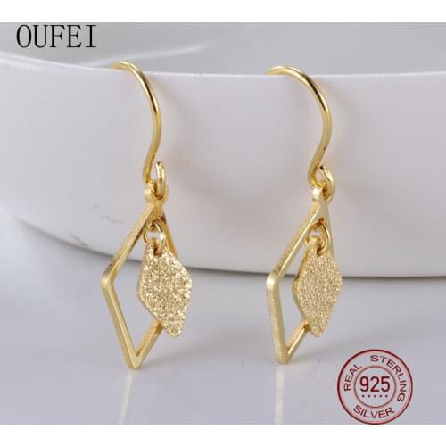 Hook Drop Earring 925 Sterling Silver Fashion Geometry Unusual Women Silver Earrings 925 2021 Trend Fine Jewelry Accessories