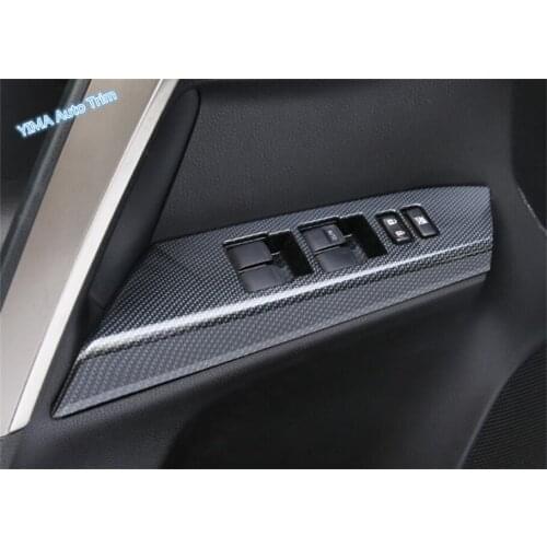 Lapetus For TOYOTA RAV4 RAV 4 2016 2017 2018 ABS Auto Styling Inner Door Armrest Window Lift Button Panel Cover Trim 4 Pcs