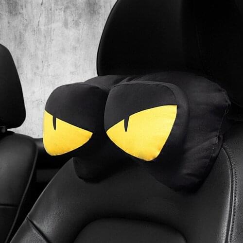 The New Car Headrest Professional Sports Neck Pillow Car Seat Pillow Memory Foam Breathable Head Support Creative Car Interior