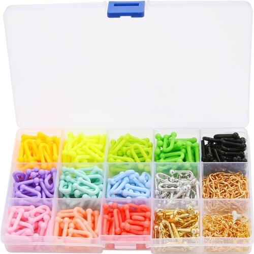 New Fashion Mixed Colors Fashion Plastic Link Chain with Jewelry Findings for Necklace Earring Bracelet DIY Jewelry Making