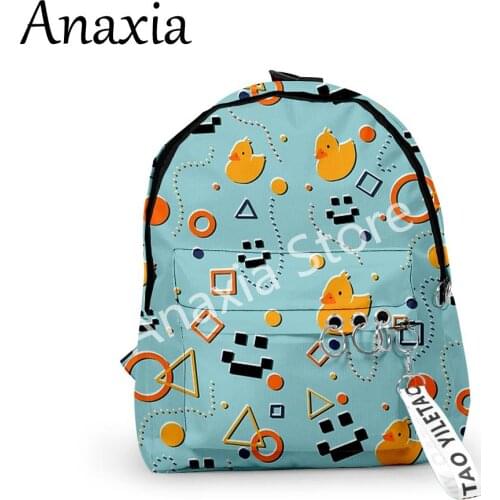 Dreamteam new 3D printed Oxford Fabric One Shoulder Keychain Backpack Printed Casual Student School Bag mini kawaii style bags