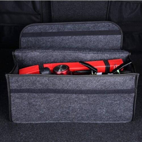 Car Boot Organizer Large Carpet Storage Bag Tools Travel Tidy Hook Loop Case