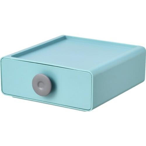 Organizer Table Storage Box Cosmetics Container New Foldable Drawer Type Stackable Saving Space Plastic Organiser Case