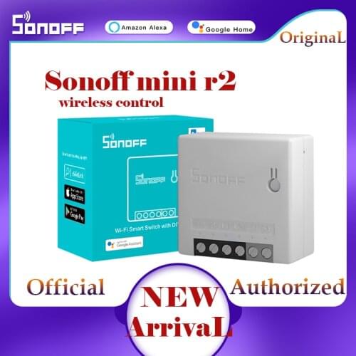 SONOFF mini r2 smart switch minir2 wifi wireless switch ewelink APP control automation module support alexa google Alice ewelink