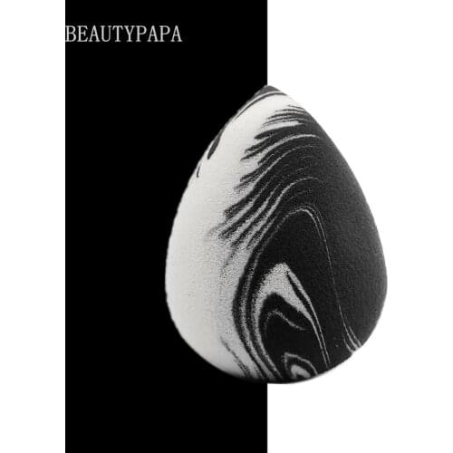 Beautypapa Ink color Swirl Makeup Sponge Quality Mixed Color Cosmetic Puff For Liquid Foundation Smooth No smell