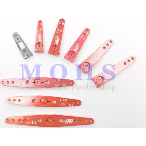 CNC alloy high torque heavy duty servo arms 23 24 25T 1 1.25 1.5 1.75 2 3.25 4 inch arm futaba jr hitec mks servo extended arms