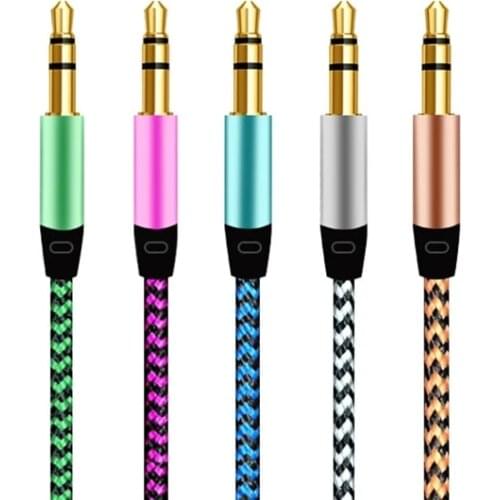3.5mm Male To Male Auxiliary Audio Cable for Smart Phone Aux Auxiliary Sound Stereo Audio Data 3.5mm Cable