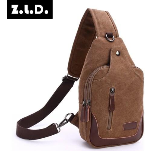 Z.L.D. New Fashion Lady Shoulder Messenger Bag woMen Shoulder Bag Chest Bag High Quality Washable Canvas Bag Crossbody Bolso Sac