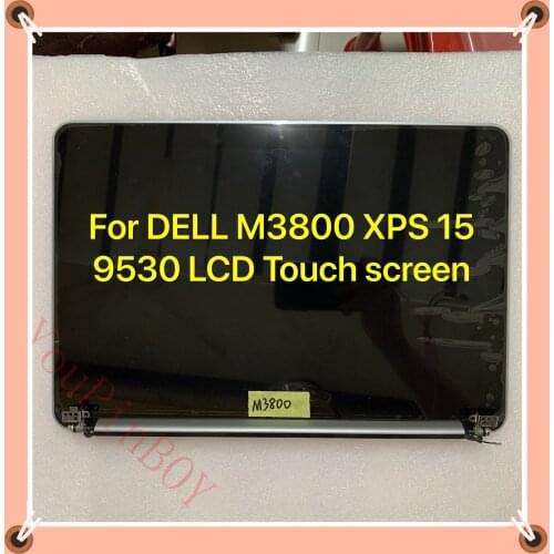 15.6" For Dell XPS 15 9530 Precision M3800 Full Assembly Touch LCD display Screen Top Cover + Hinges 6RGW0 6H0NN